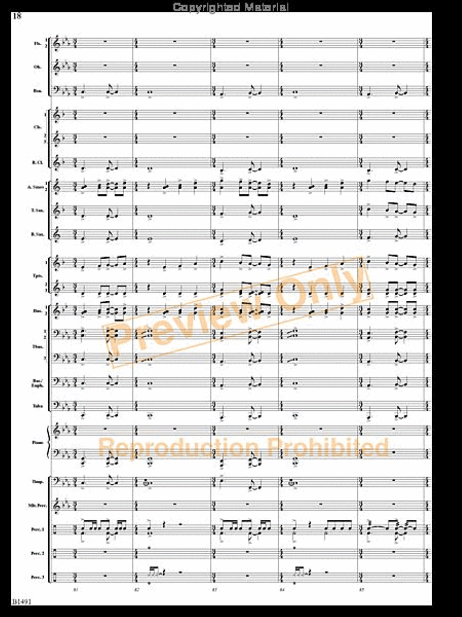 Nevermore Concert Band scores gallery preview page 17