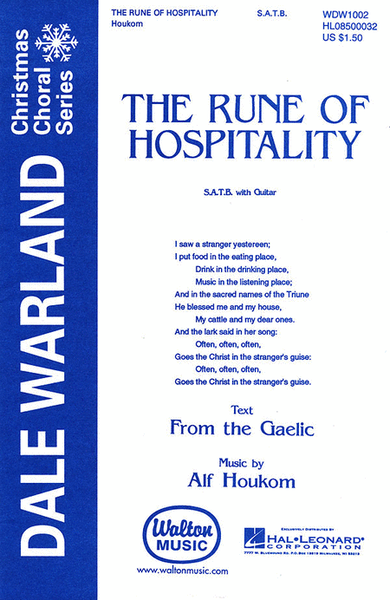 The Rune Of Hospitality (Vocal Score) image number null