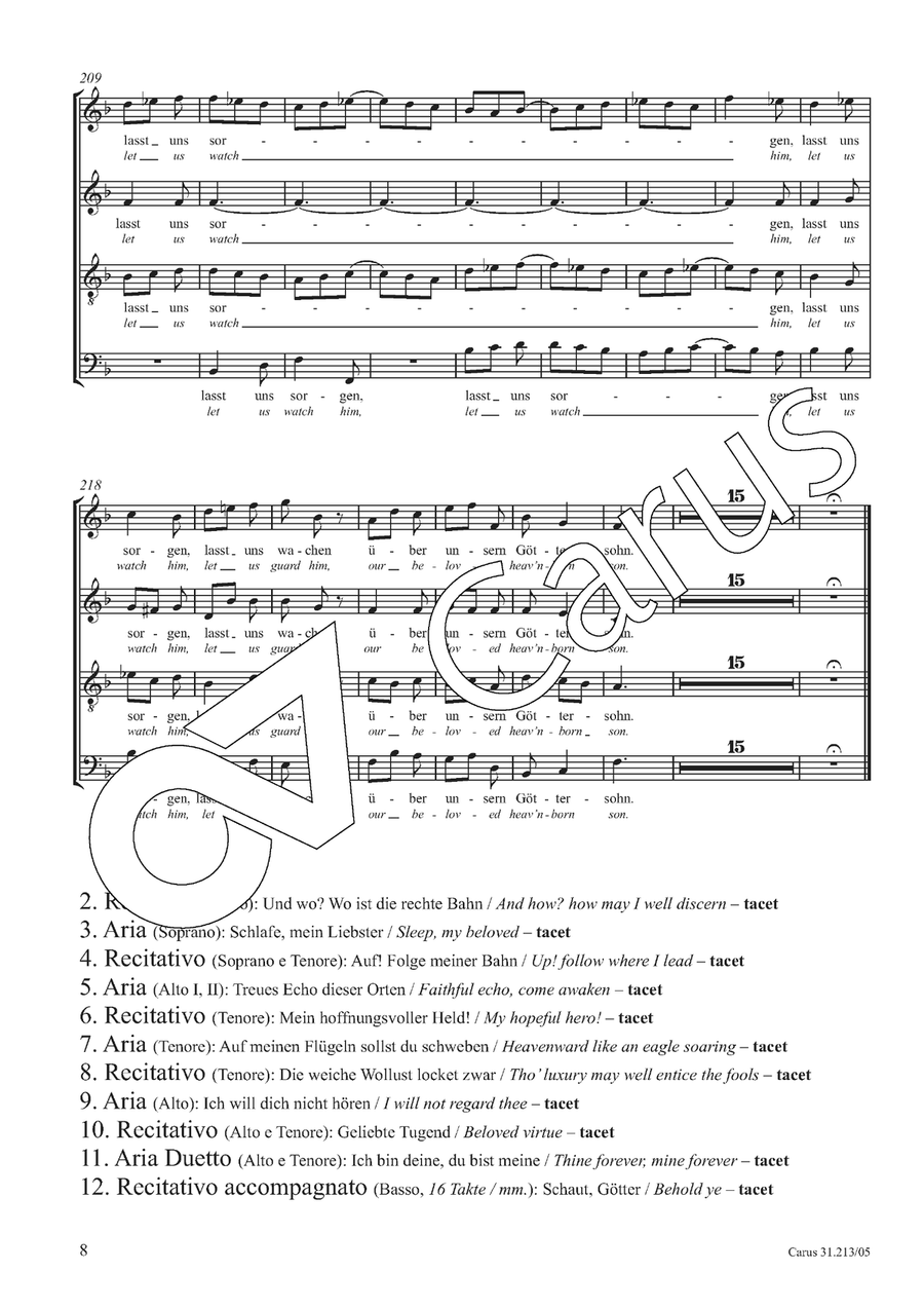Let us watch him, let us guard him 4-Part scores gallery preview page 9