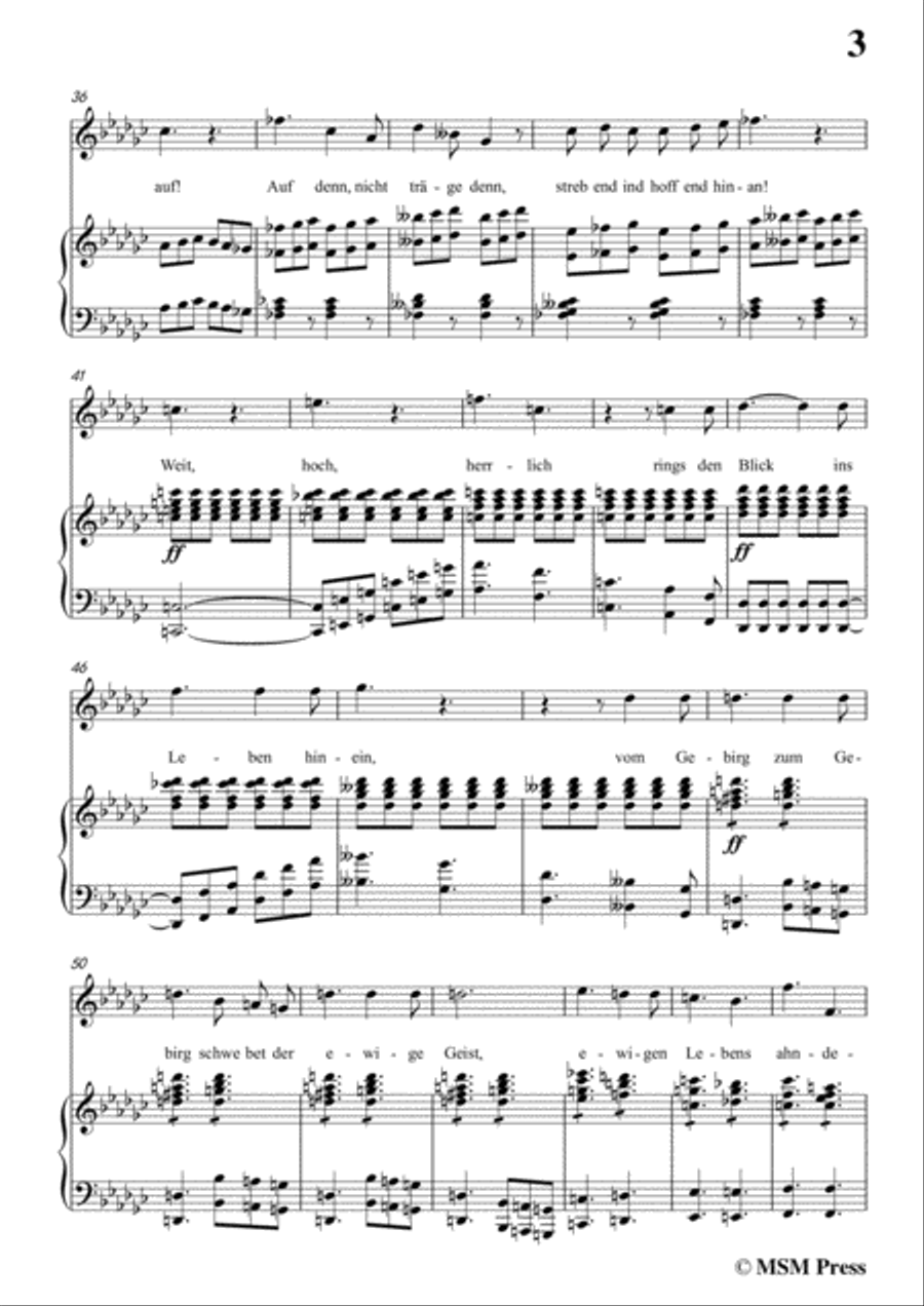 Schubert-An Schwager Kronos,Op.19 No.1,in e flat minor,for Voice&Piano Voice scores gallery preview page 5