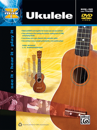 Book cover for Alfred's MAX Ukulele Method