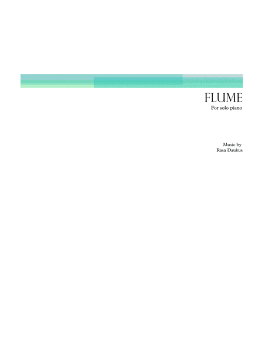 Flume Piano Solo scores gallery preview page 1