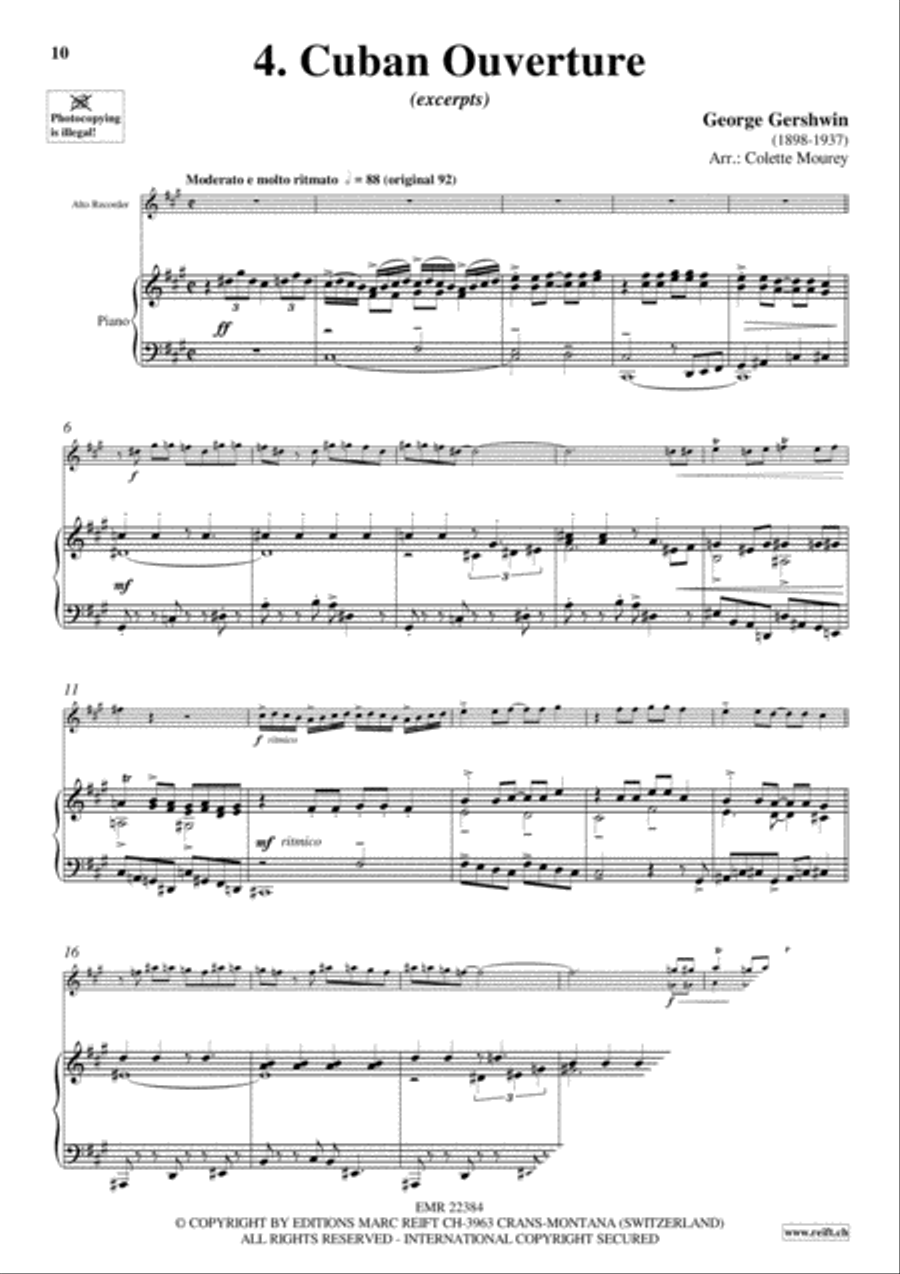 Gershwin 20 Greatest Hits Alto Recorder scores gallery preview page 6