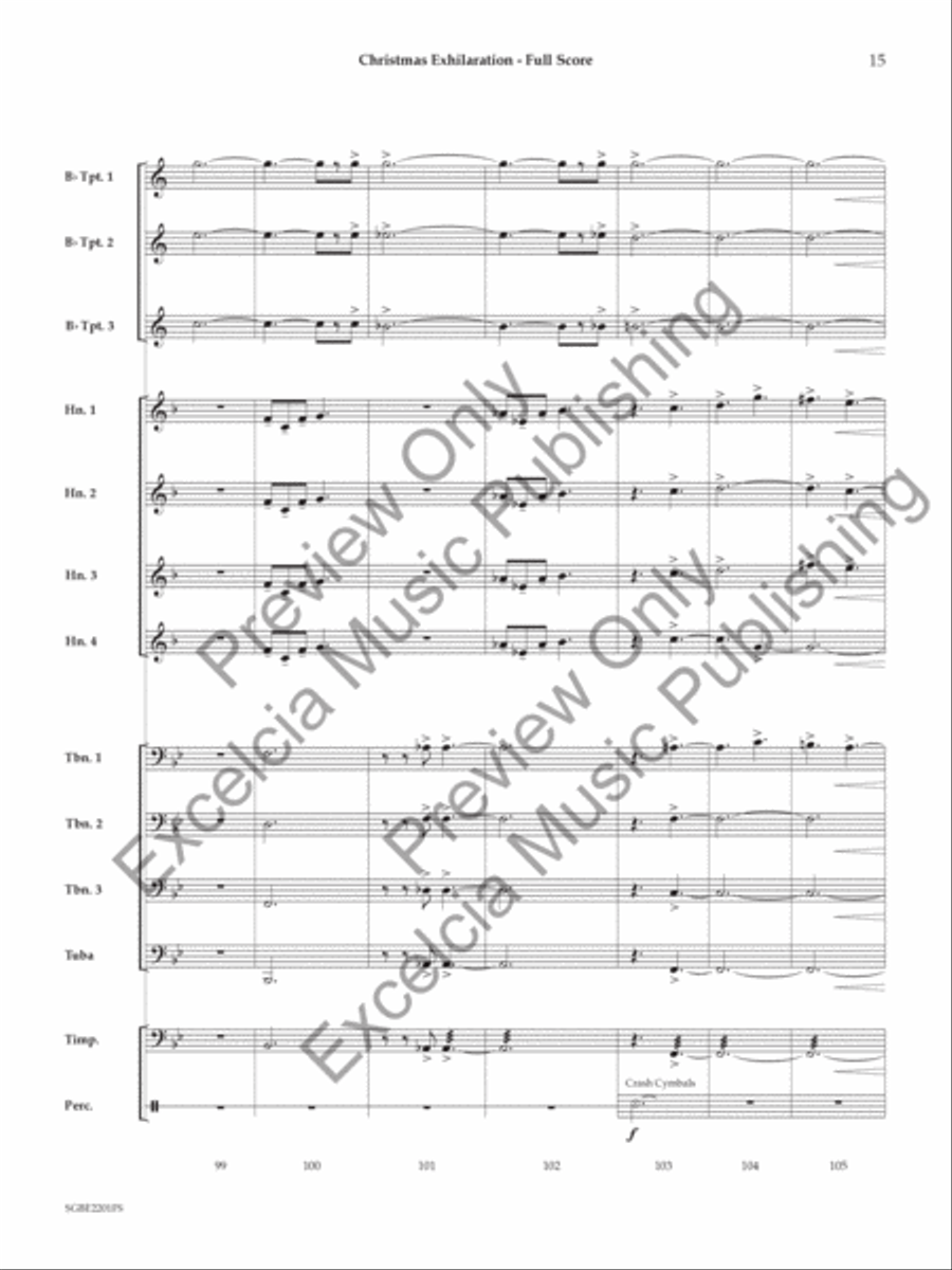 Christmas Exhilaration Small Ensemble scores gallery preview page 16