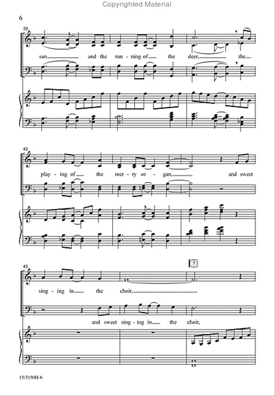 And Sweet Singing in the Choir 4-Part scores gallery preview page 6
