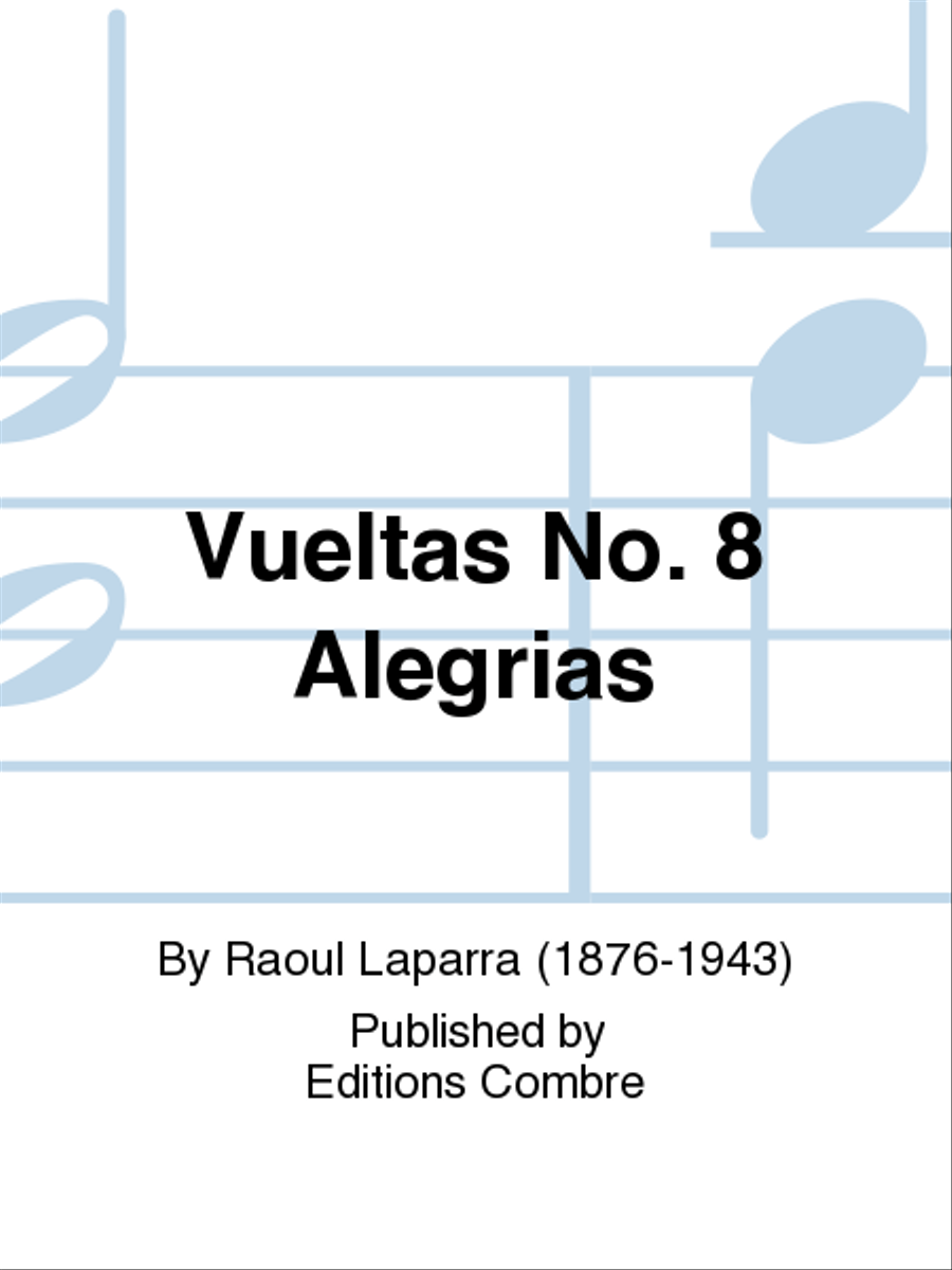 Vueltas No. 8 Alegrias Piano Solo scores gallery preview page 1