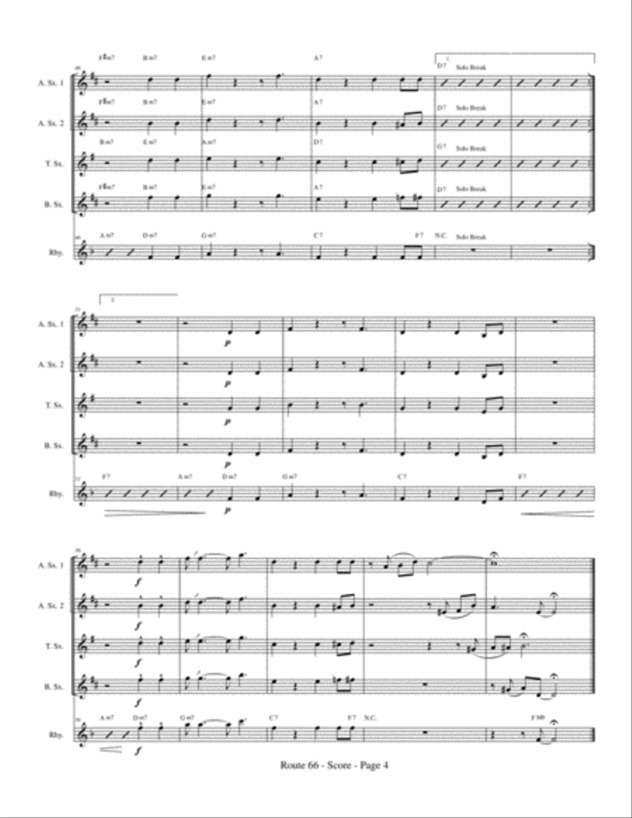 Route 66 Jazz Ensemble scores gallery preview page 6