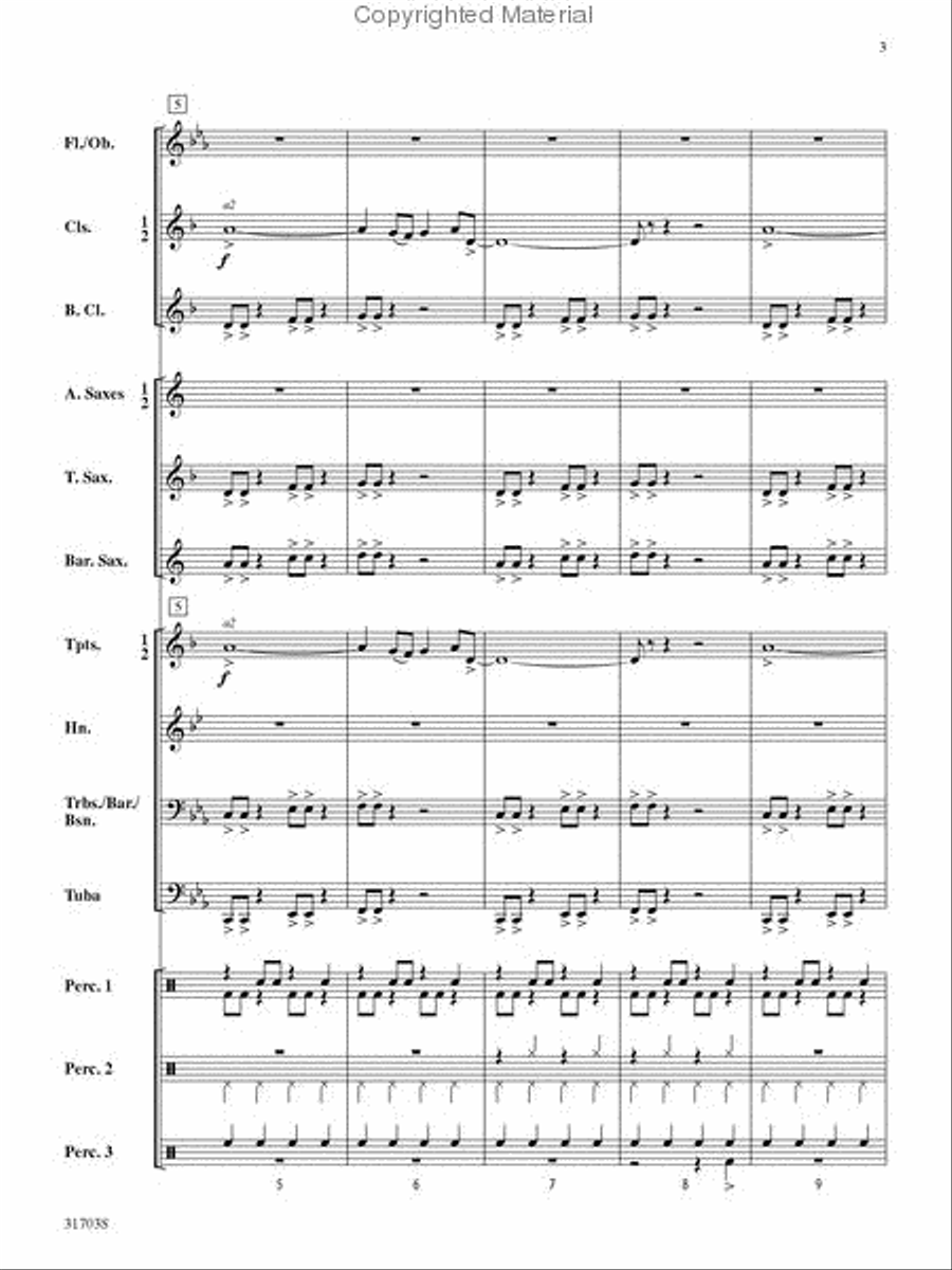 Heavy Metal Heavy Metal Concert Band scores gallery preview page 3