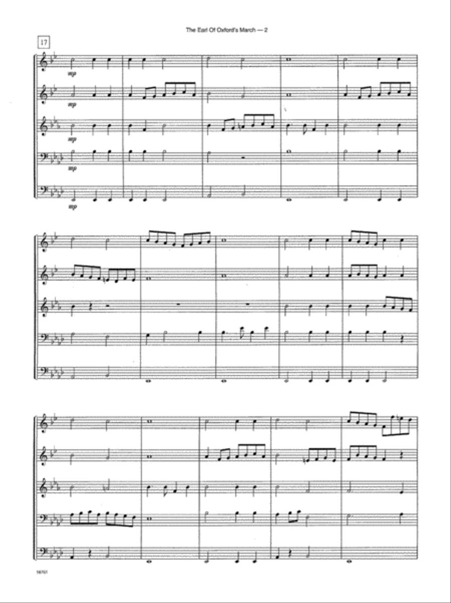 Earl Of Oxford's March, The Horn scores gallery preview page 3