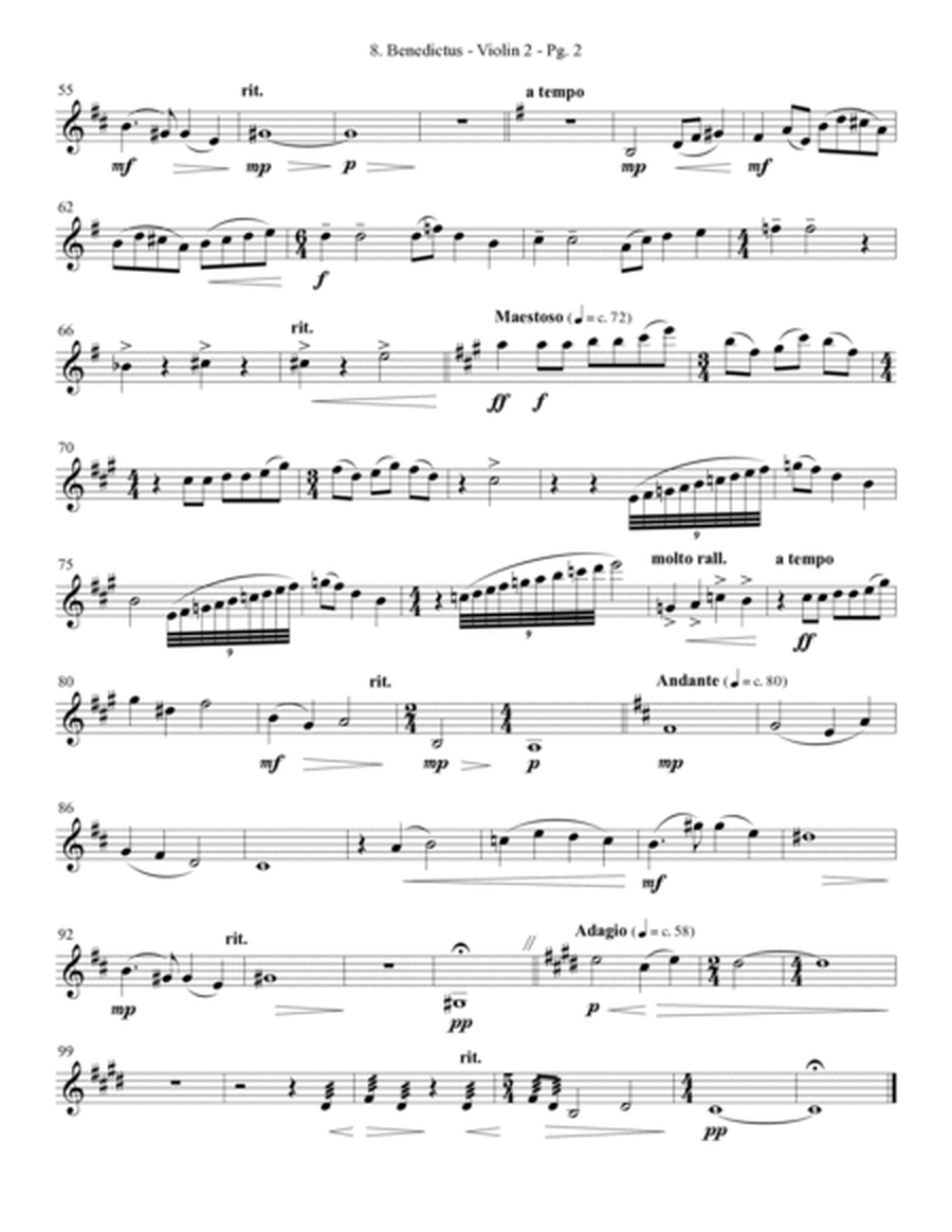 Requiem (Chamber Orchestra) - Violin 2