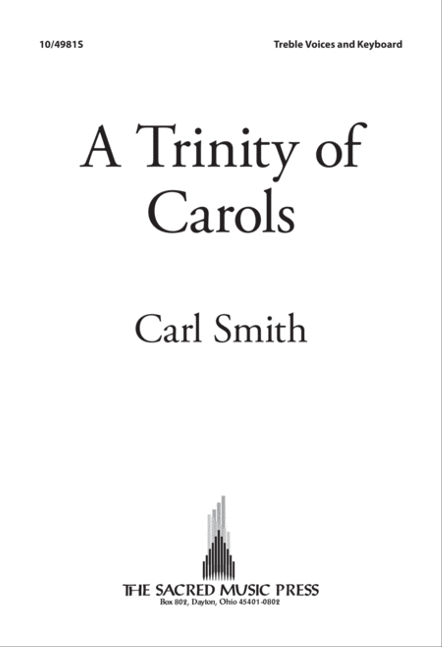 A Trinity of Carols Unison Choir scores gallery preview page 1