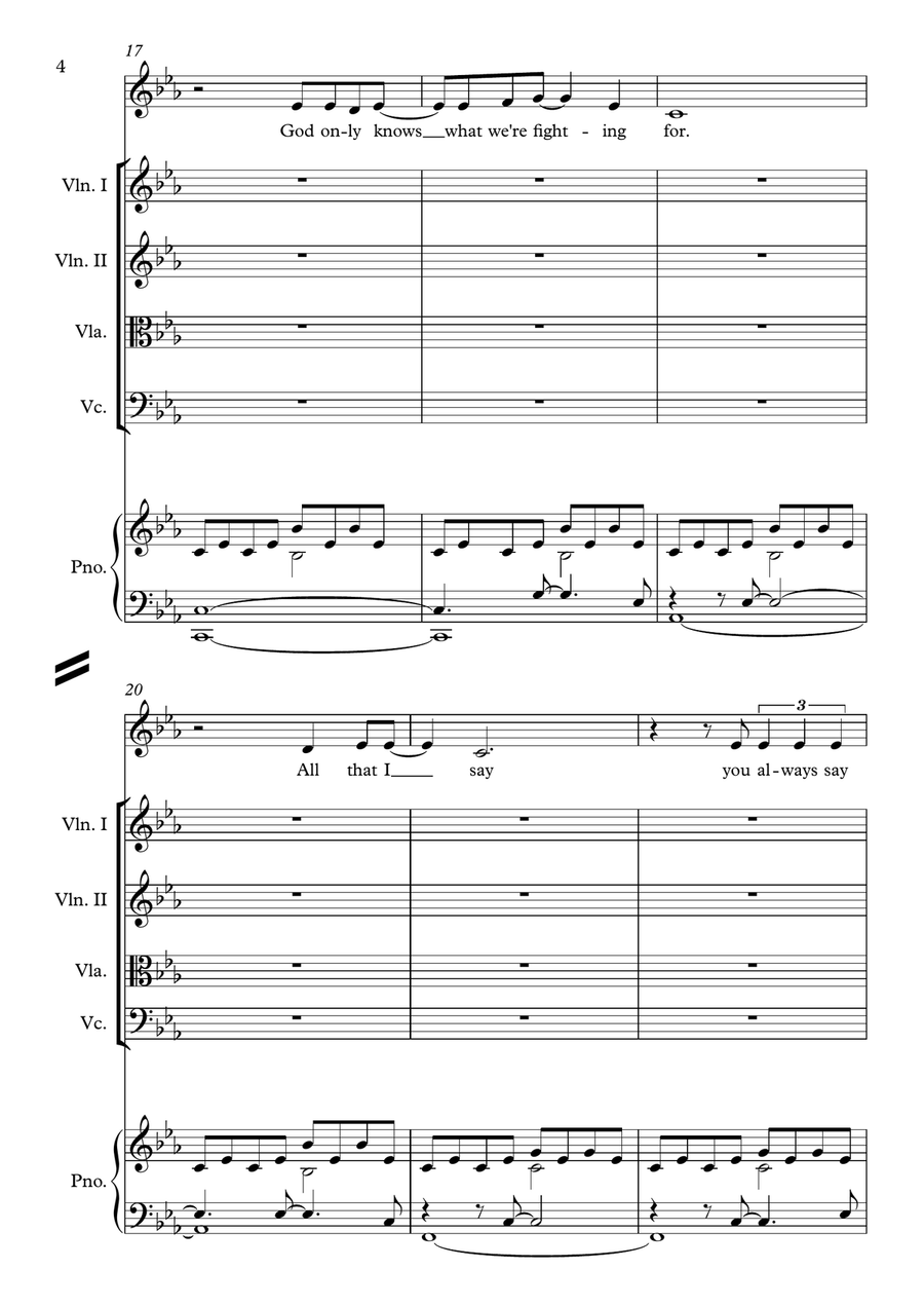 Turning Tables String Orchestra scores gallery preview page 4