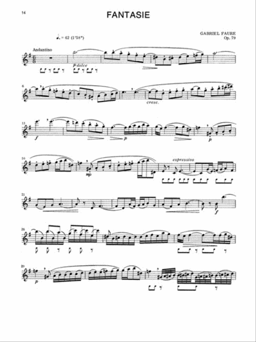 Advanced Flute Solos – Volume 2 Flute Solo scores gallery preview page 4