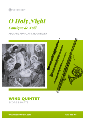 Book cover for O Holy Night (Cantique de Noël) for Wind Quintet