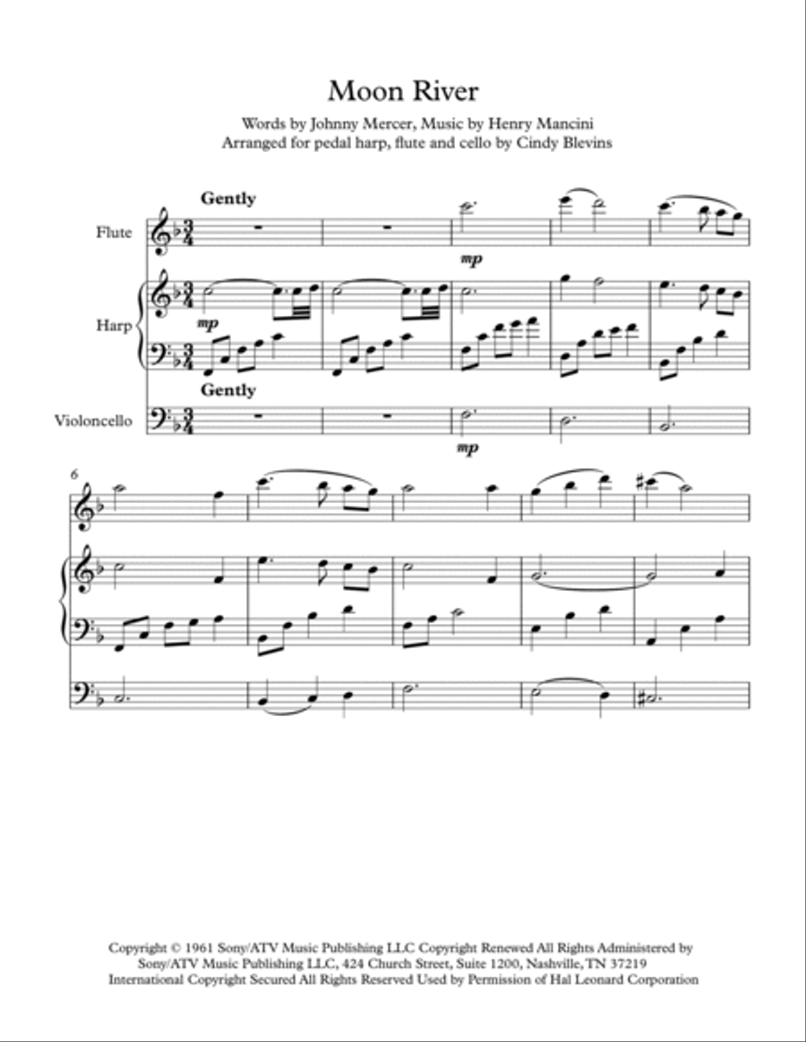 Moon River Flute scores gallery preview page 2