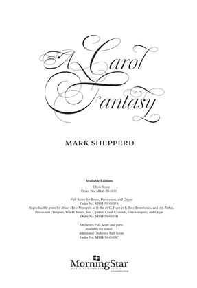 A Carol Fantasy (Choral Score)