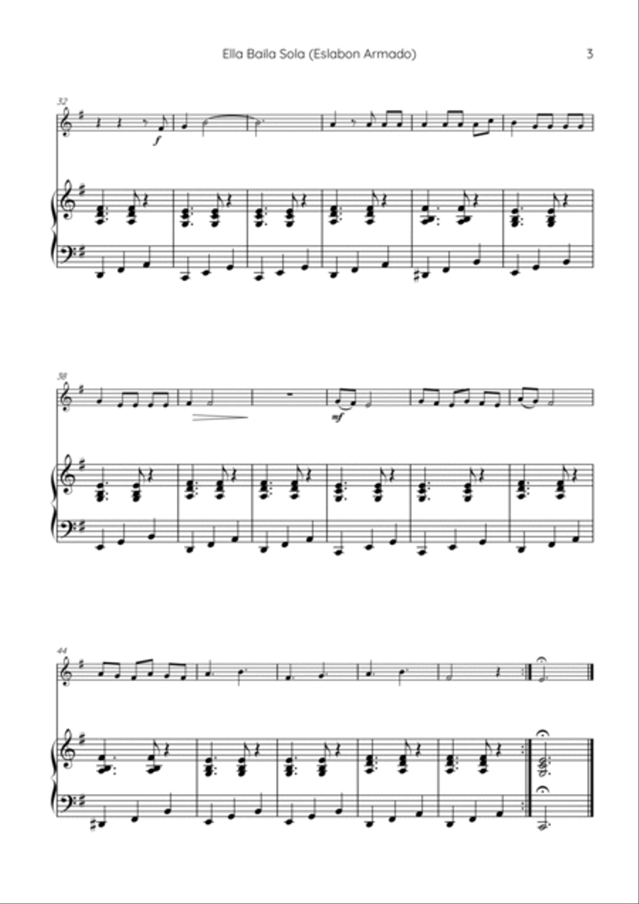 Ella Baila Sola Violin Solo scores gallery preview page 3