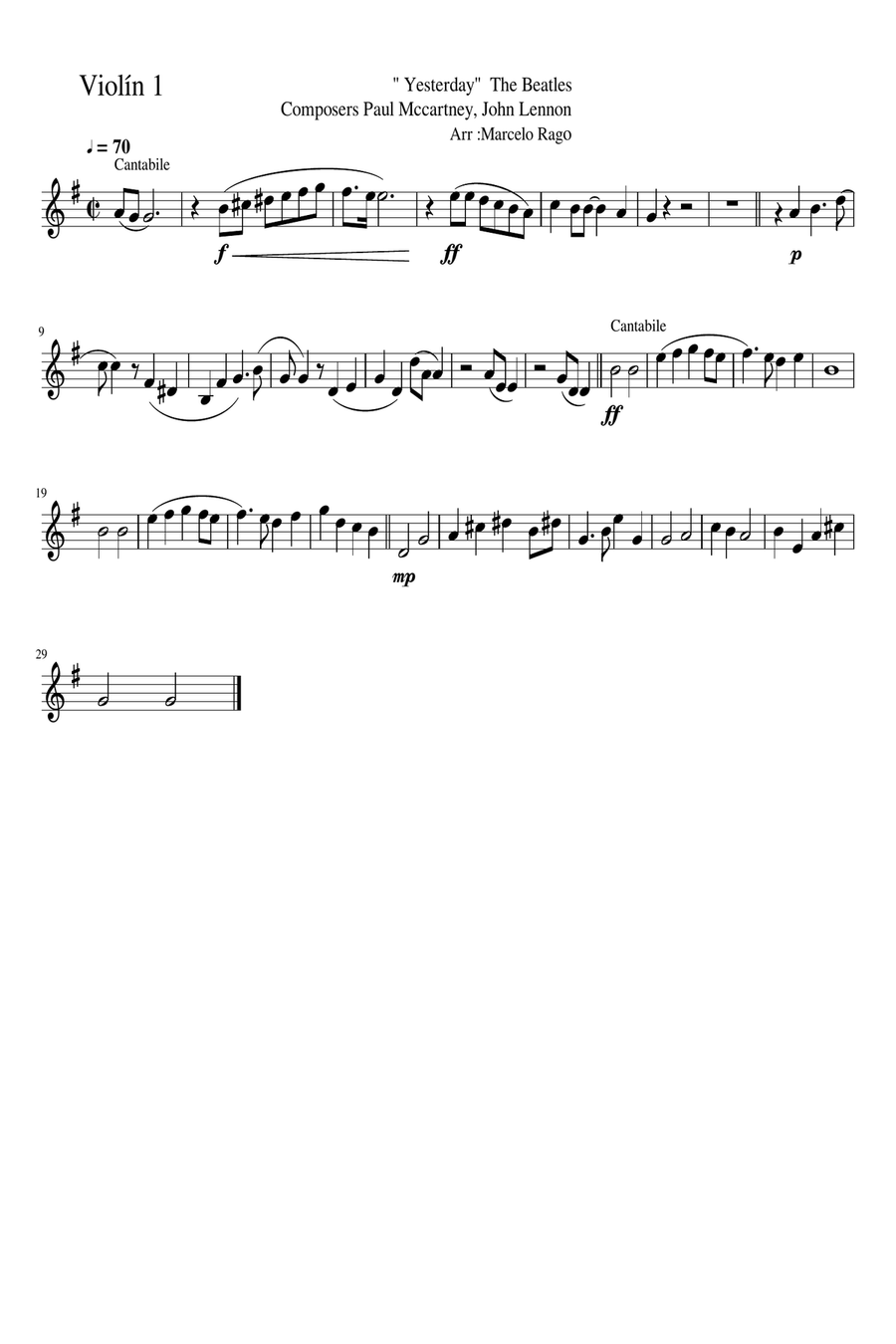 Yesterday String Orchestra scores gallery preview page 4