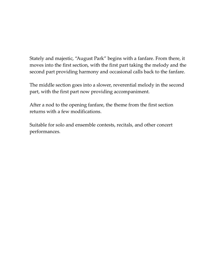 August Park Brass Duet scores gallery preview page 2