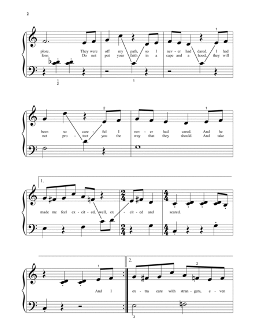 I Know Things Now (from Into The Woods) Piano Solo scores gallery preview page 2