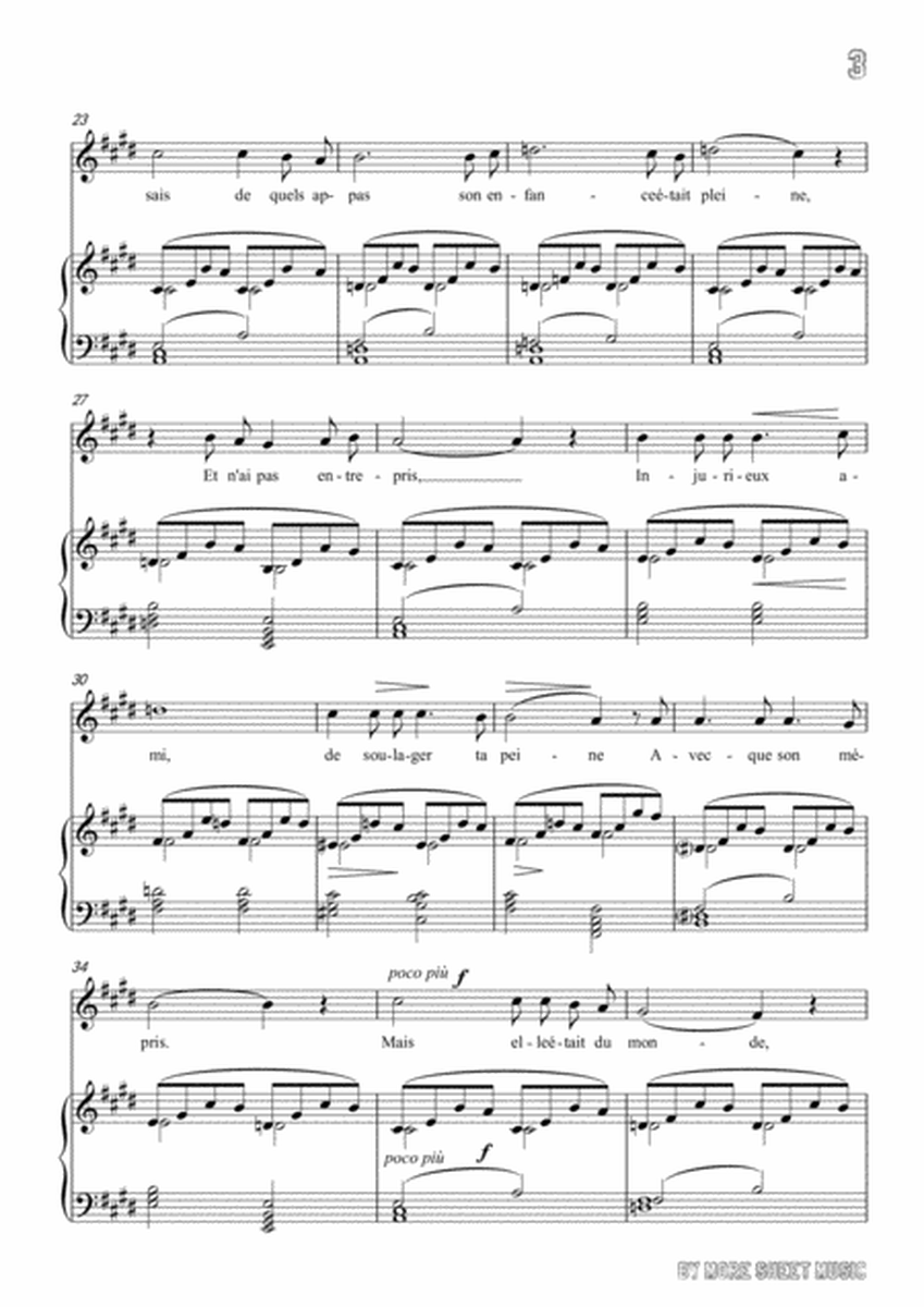 Masse-Consolation in c sharp minor,for Voice and Piano image number null