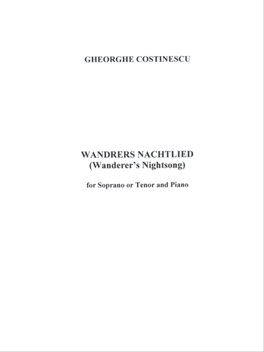[Costinescu] Wandrers Nachtlied High Voice scores gallery preview page 3