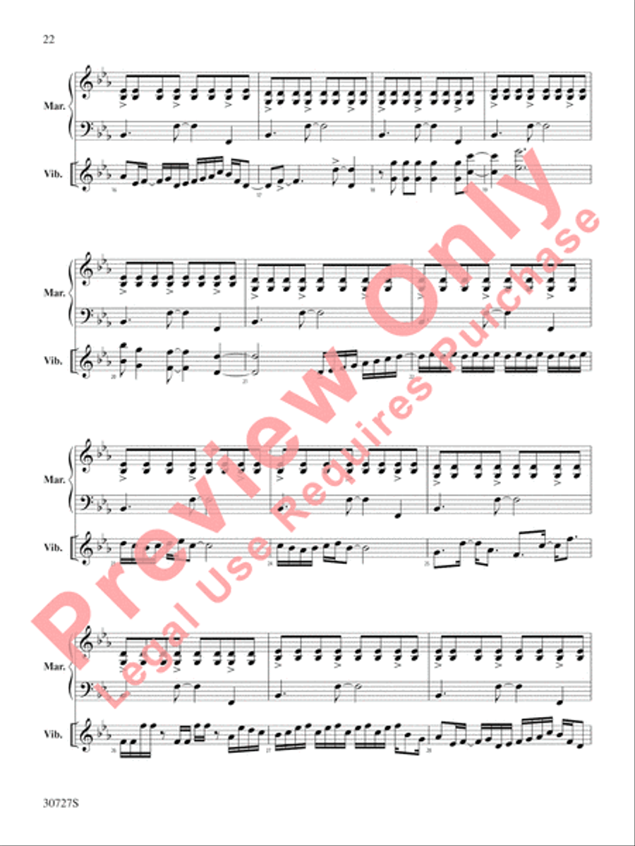 The Gershwin Mallet Collection Percussion scores gallery preview page 23