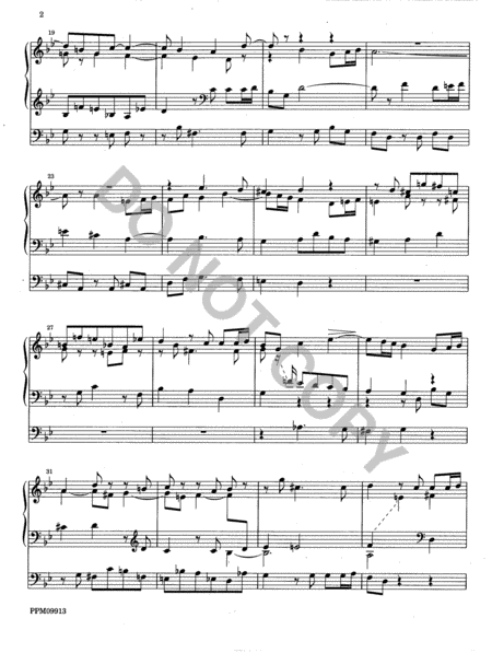 Classical Fugue on a subject by Paul Vidal Organ - Sheet Music
