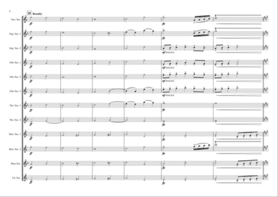 Christmas Troika (sleigh Ride) Woodwind Ensemble scores gallery preview page 4