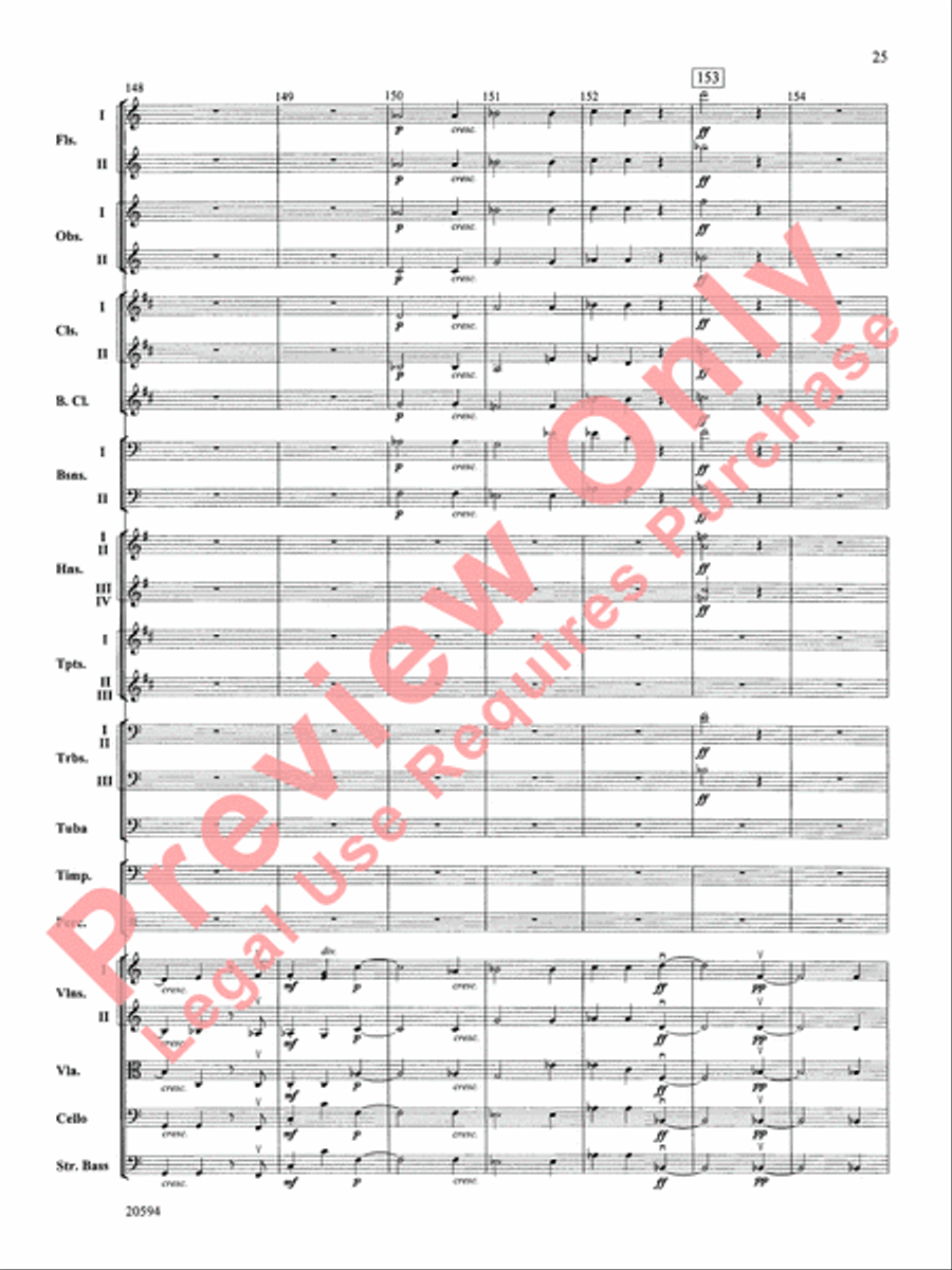 Symphony No. 9 (Fourth Movement) Full Orchestra scores gallery preview page 26