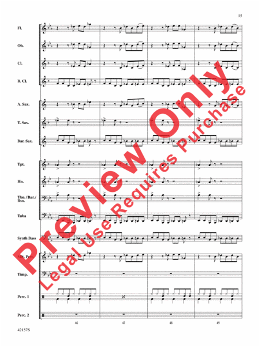 Funkytown Funkytown Concert Band scores gallery preview page 15