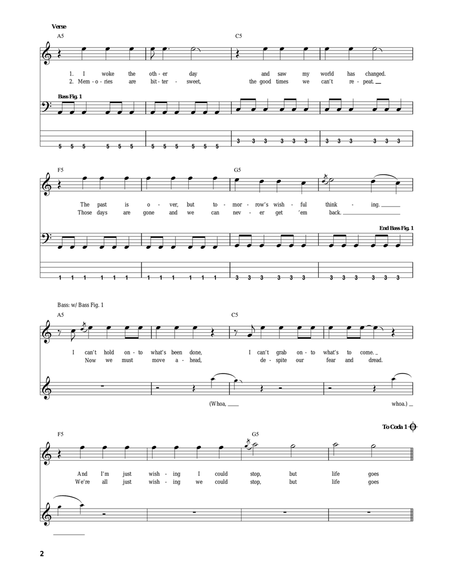 Can't Repeat Acoustic Guitar scores gallery preview page 2