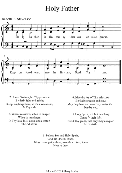 Holy Father. A new tune to a wonderful old hymn.