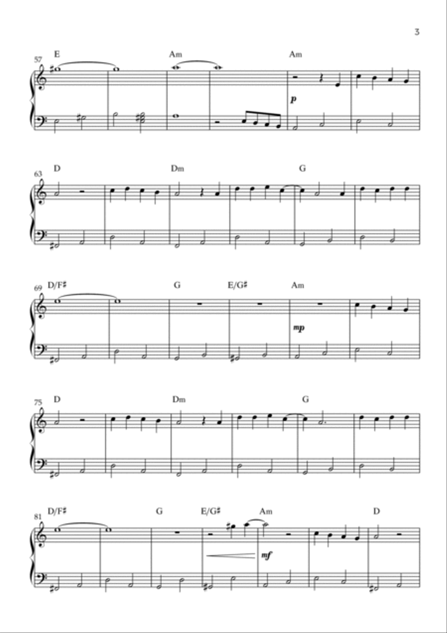 Toss A Coin To Your Witcher Easy Piano scores gallery preview page 3