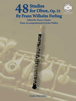 Book cover for 48 Studies for Oboe, Op. 31 (Book/2 CDs)