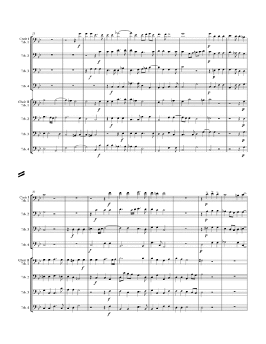 O Magnum Mysterium Trombone scores gallery preview page 3