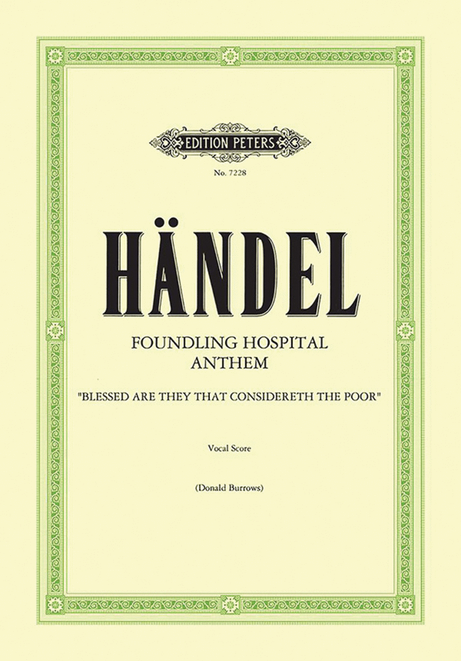Foundling Hospital Anthem 4-Part scores gallery preview page 1