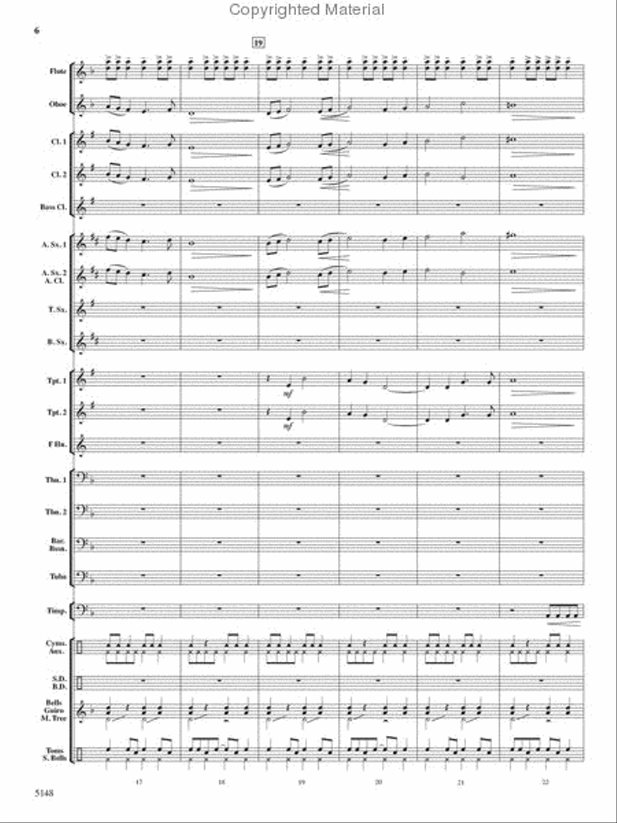 Fire Dance Fire Dance Concert Band scores gallery preview page 5