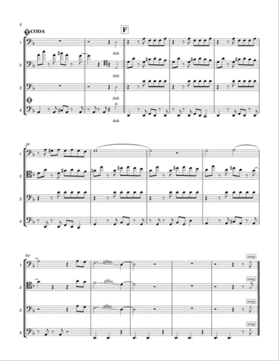 Bad Guy Cello scores gallery preview page 4