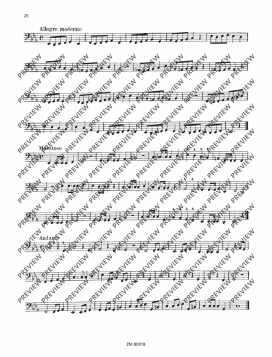 Self-instructor for the tuba in F, E flat (Helicon) Tuba scores gallery preview page 21