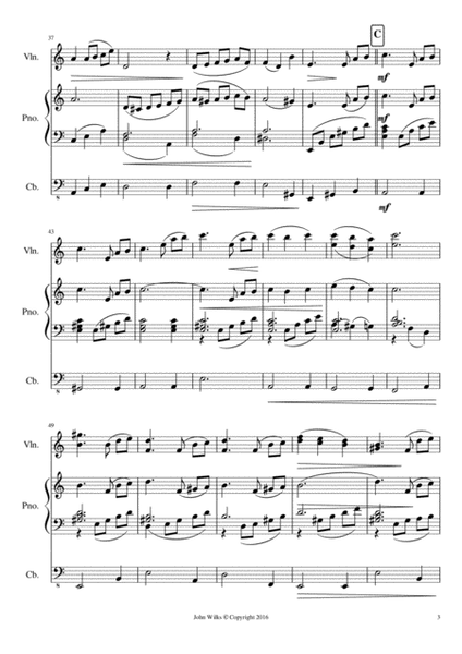 Traditional Waltz arranged arranged for a piano trio image number null