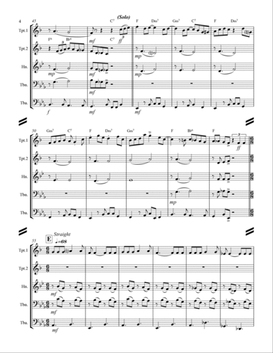 Blue Moon Blue Moon Brass Ensemble scores gallery preview page 5