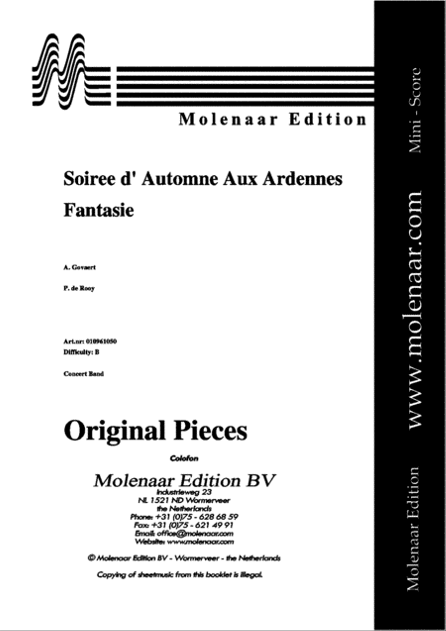Soiree d' Automne aux Ardennes Concert Band scores gallery preview page 2
