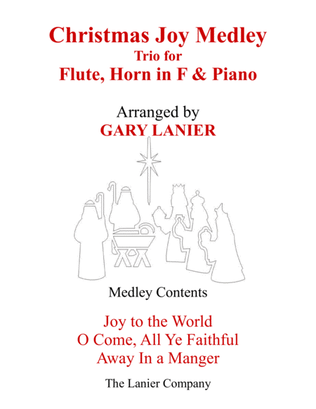 Book cover for CHRISTMAS JOY MEDLEY (Trio – Flute, Horn in F & Piano with Parts)