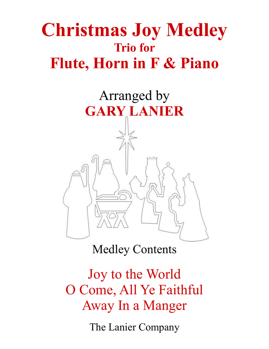 Book cover for CHRISTMAS JOY MEDLEY (Trio – Flute, Horn in F & Piano with Parts)