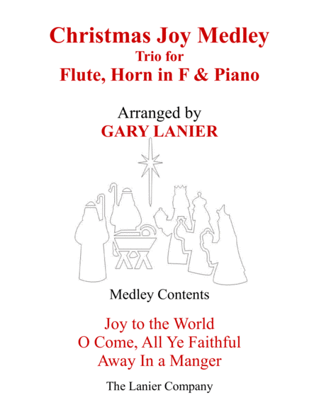 CHRISTMAS JOY MEDLEY (Trio – Flute, Horn in F & Piano with Parts) image number null