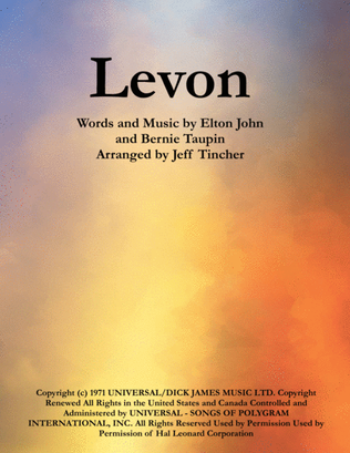 Book cover for Levon
