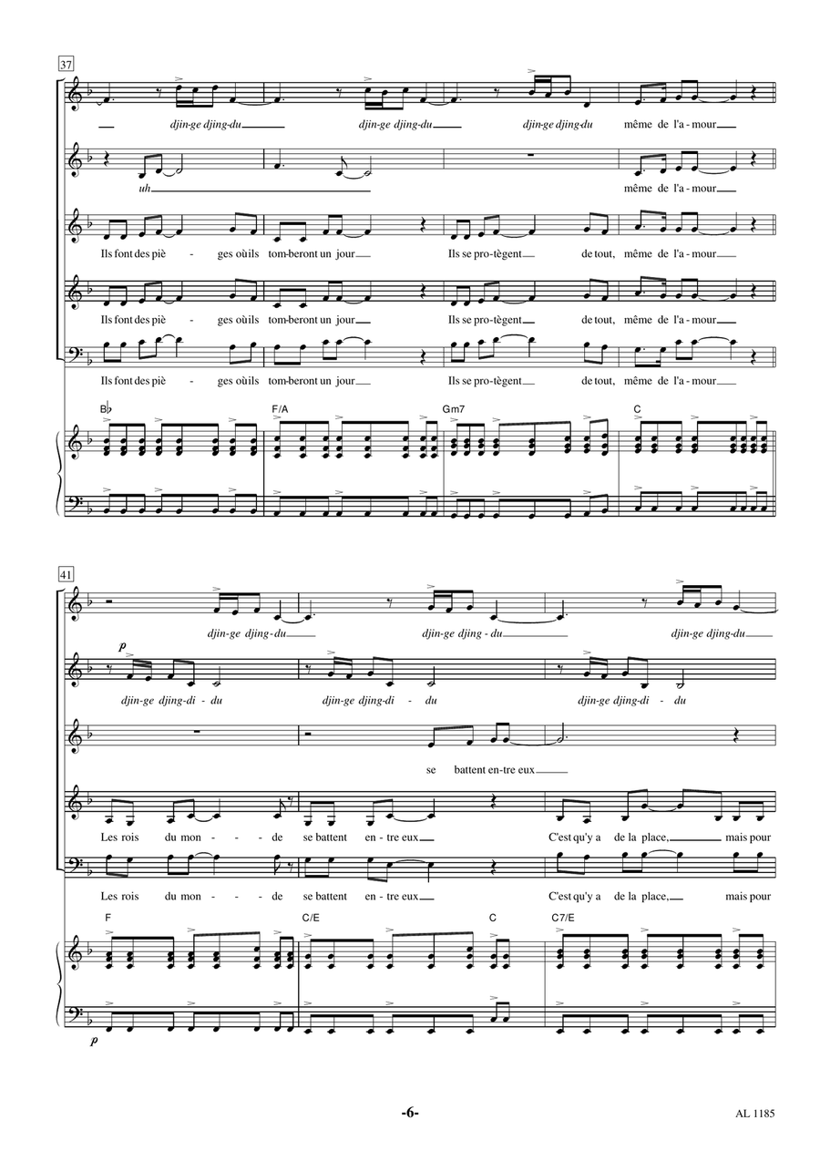Les Rois Du Monde Choir scores gallery preview page 6