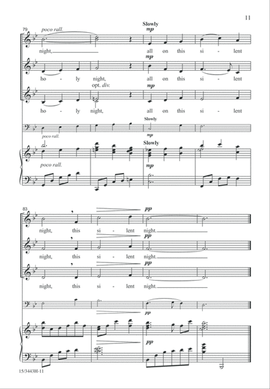 All On a Silent Night SSA scores gallery preview page 11