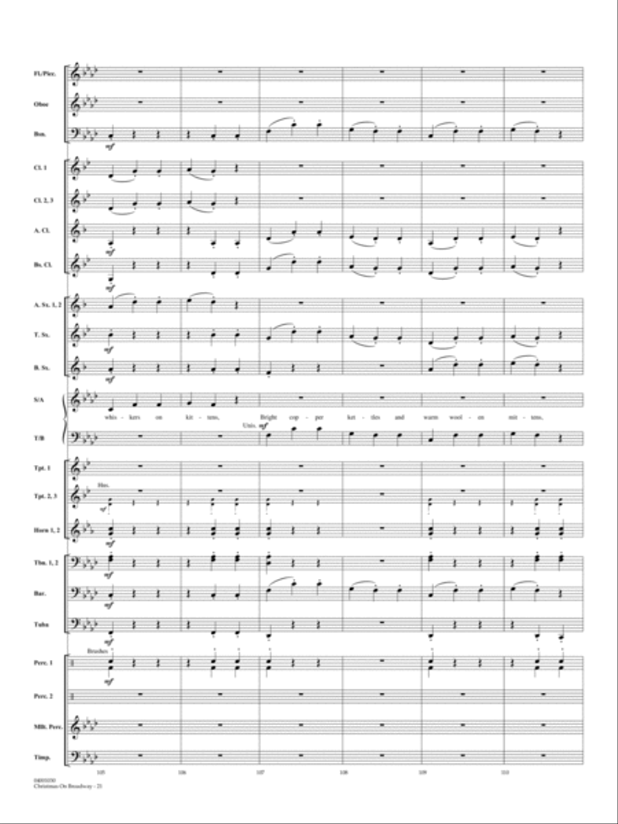 Christmas on Broadway - Full Score Choir scores gallery preview page 21